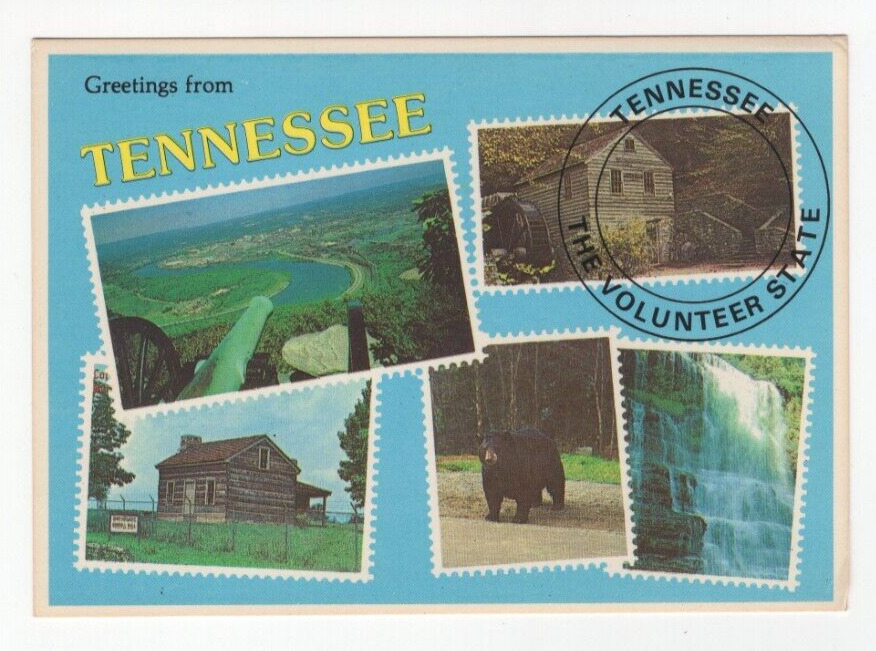 Postcard Greetings from Tennessee The Volunteer State Multiview
