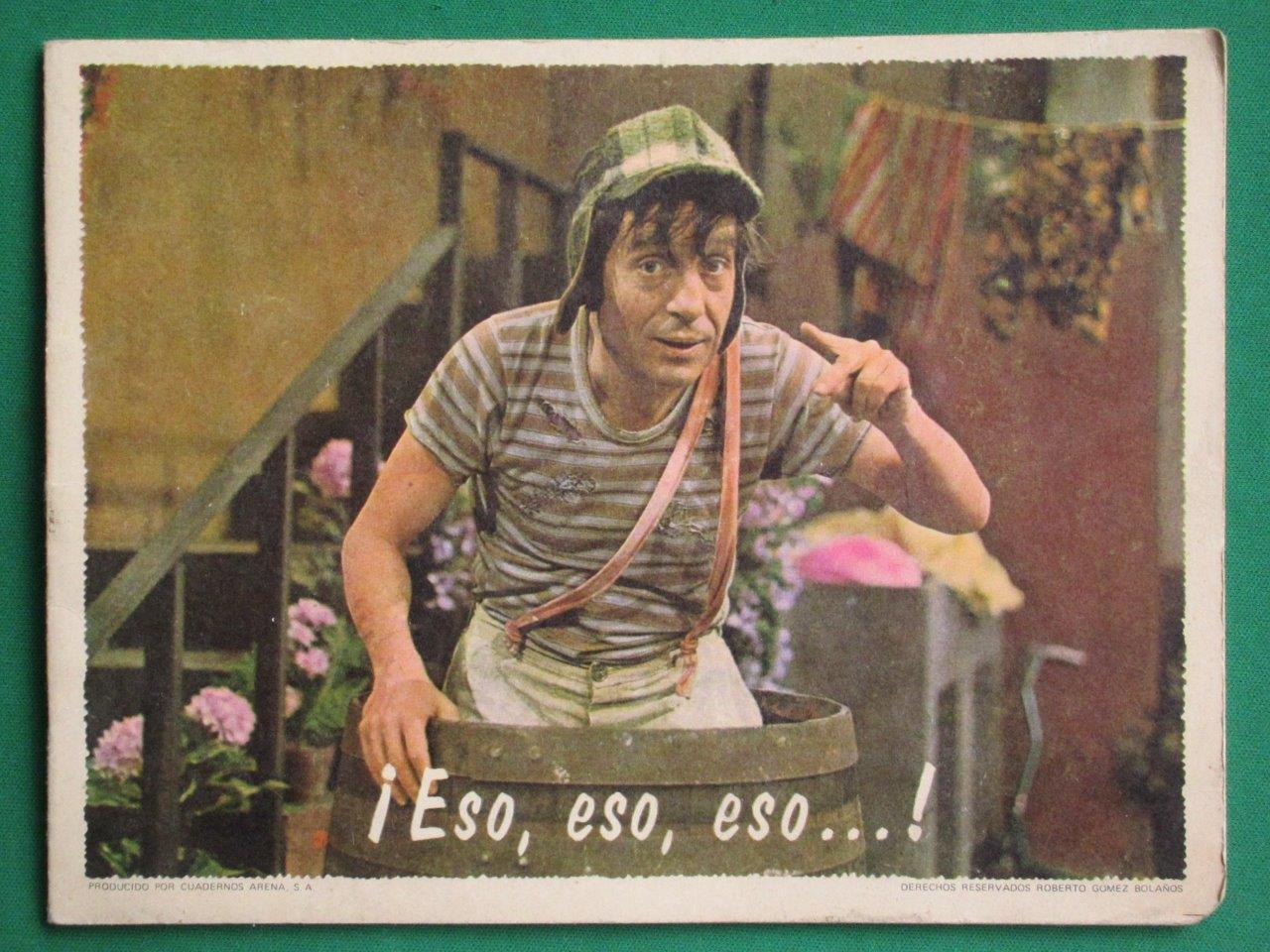 1970's EL CHAVO DEL OCHO Chespirito MEXICAN SCHOOL NOTE BOOK NOTEBOOK CUADERNO