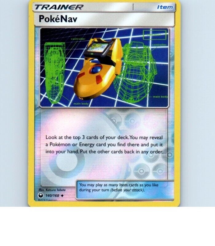 2018 Trainer PokeNav 140/168 Pokémon Card