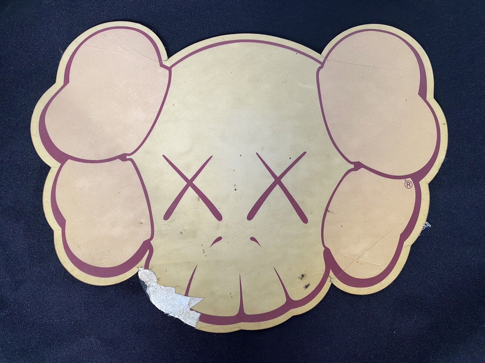 Vintage Used Pink Kaws Brian Donnelly Mousepad (Incredibly Rare) 100% Authentic 
