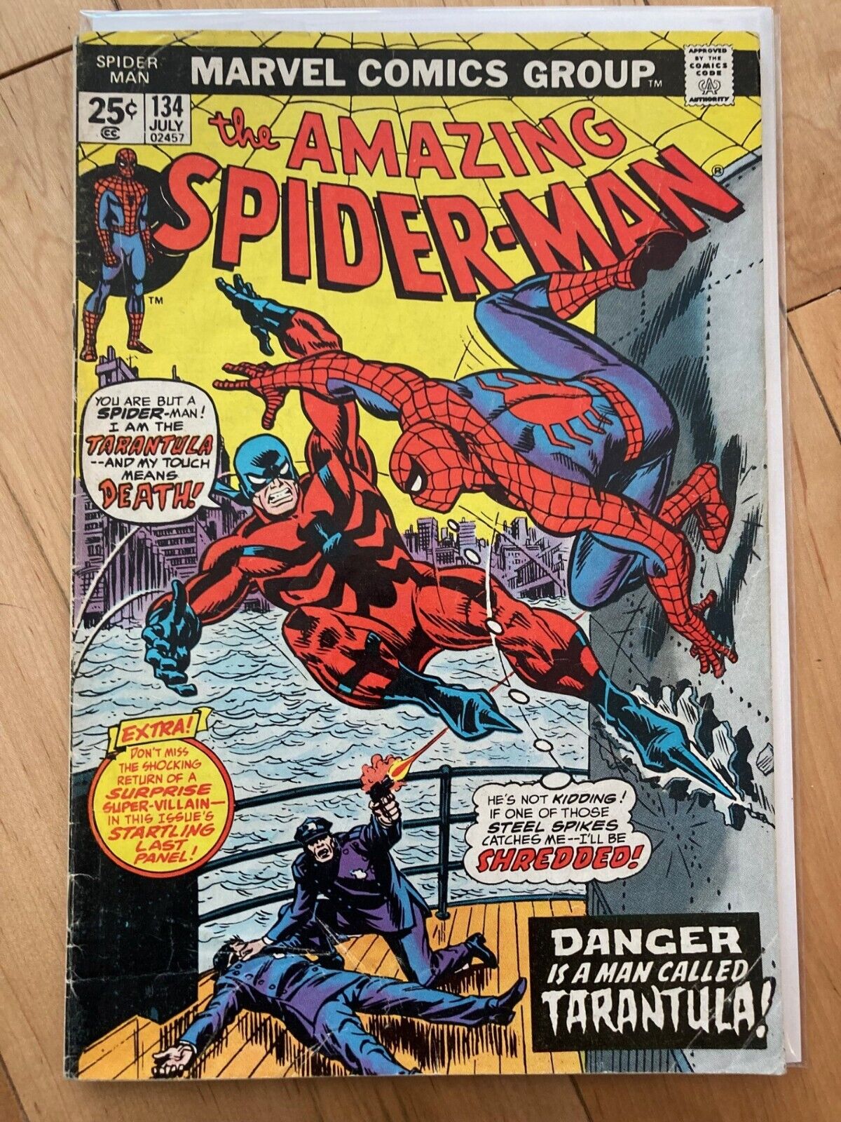 Amazing Spider-Man #134 ( 1974)  1st Tarantula - 2nd Punisher VG/VG+