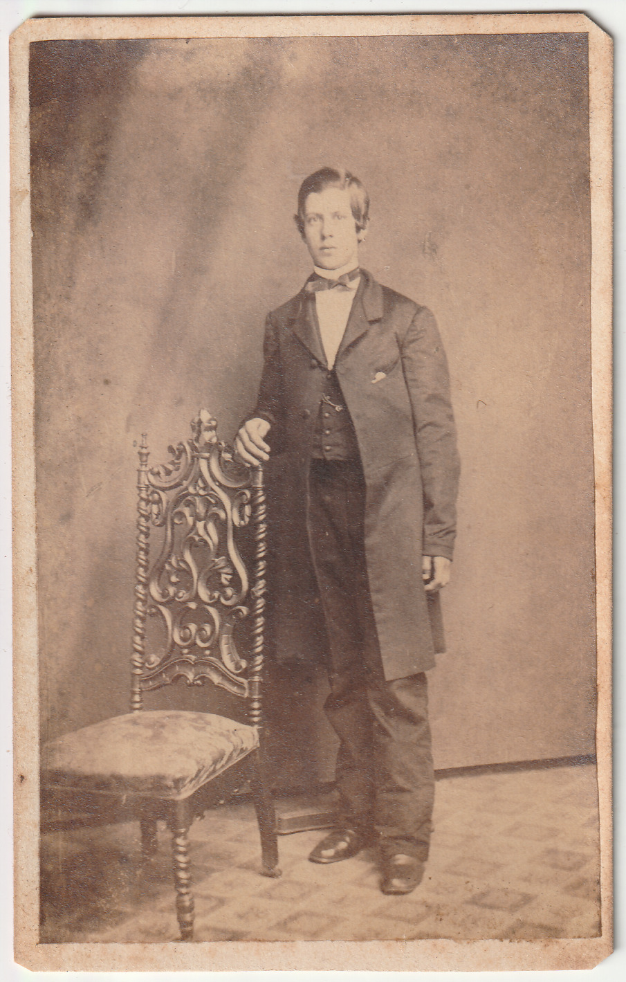 c1860s~ Kensington Philadelphia PA~Dapper Teen~CDV Antique Victorian Photo