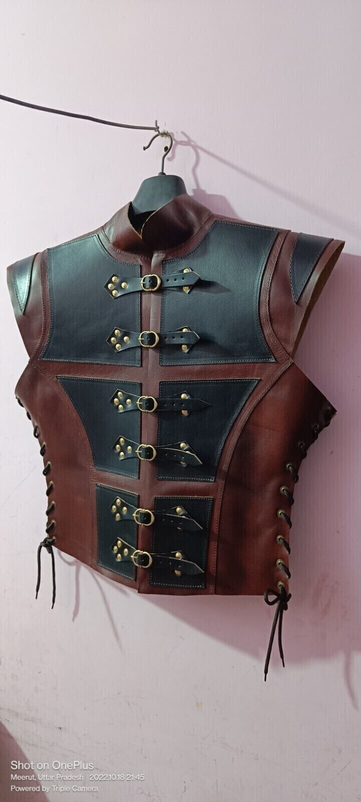 Genuine Leather Woman medieval armour re-enactment LARP SCA Armor
