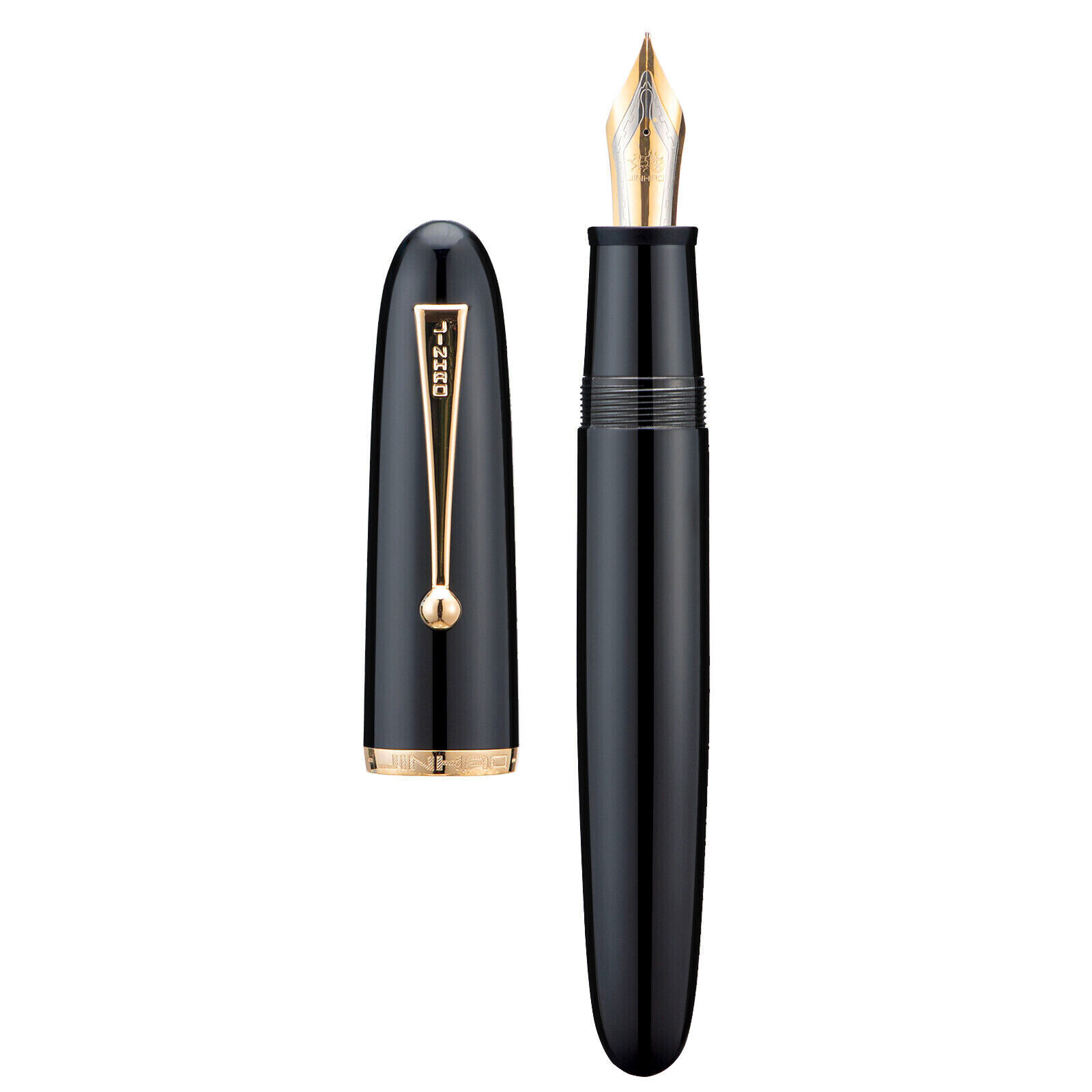Jinhao 9019 Resin Fountain Pen #8 F/M Nib Big Size&High Capacity Converter NEW
