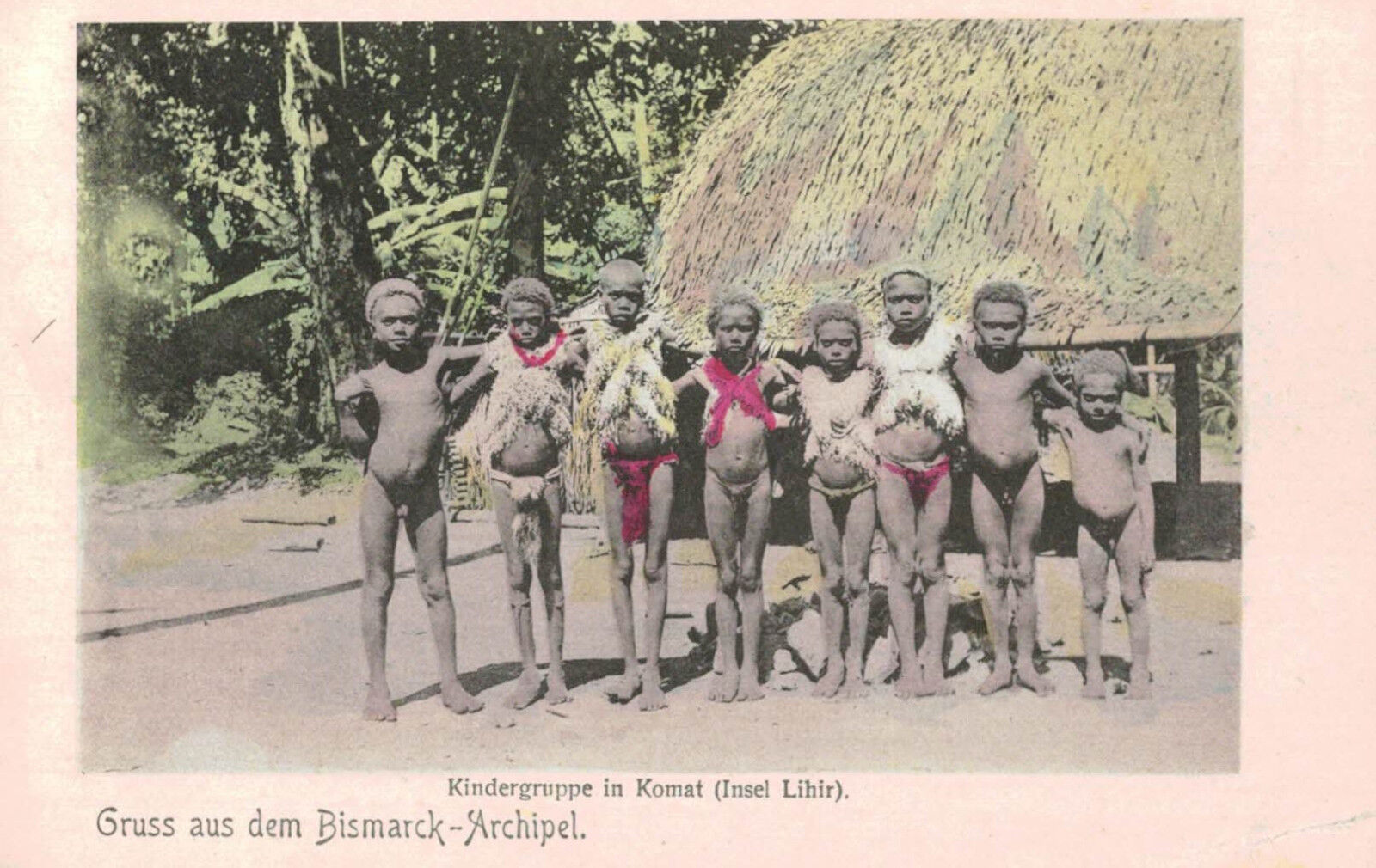 Gruss aus dem Bismarck Archilpelago,Lithir Islands,German Papua New Guinea,1906