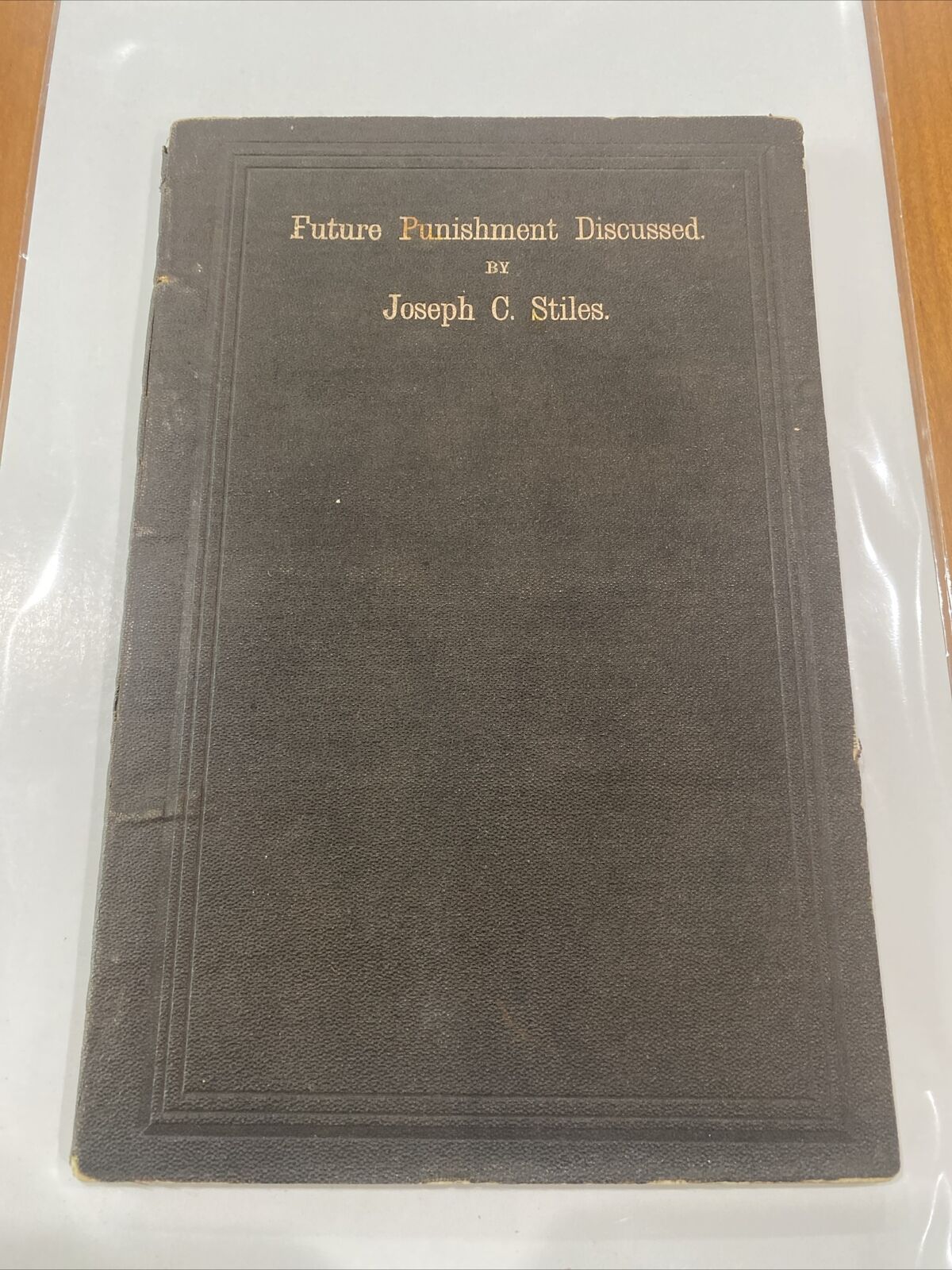 1868 Future Punishment Discussed by *Pro-Slavery Pastor Joseph C. Stiles* Limp
