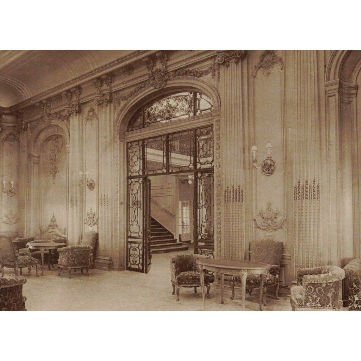 Interior Entrance to Lounge R.M.S. Majestic c.1914 RPPC / 10C1-511