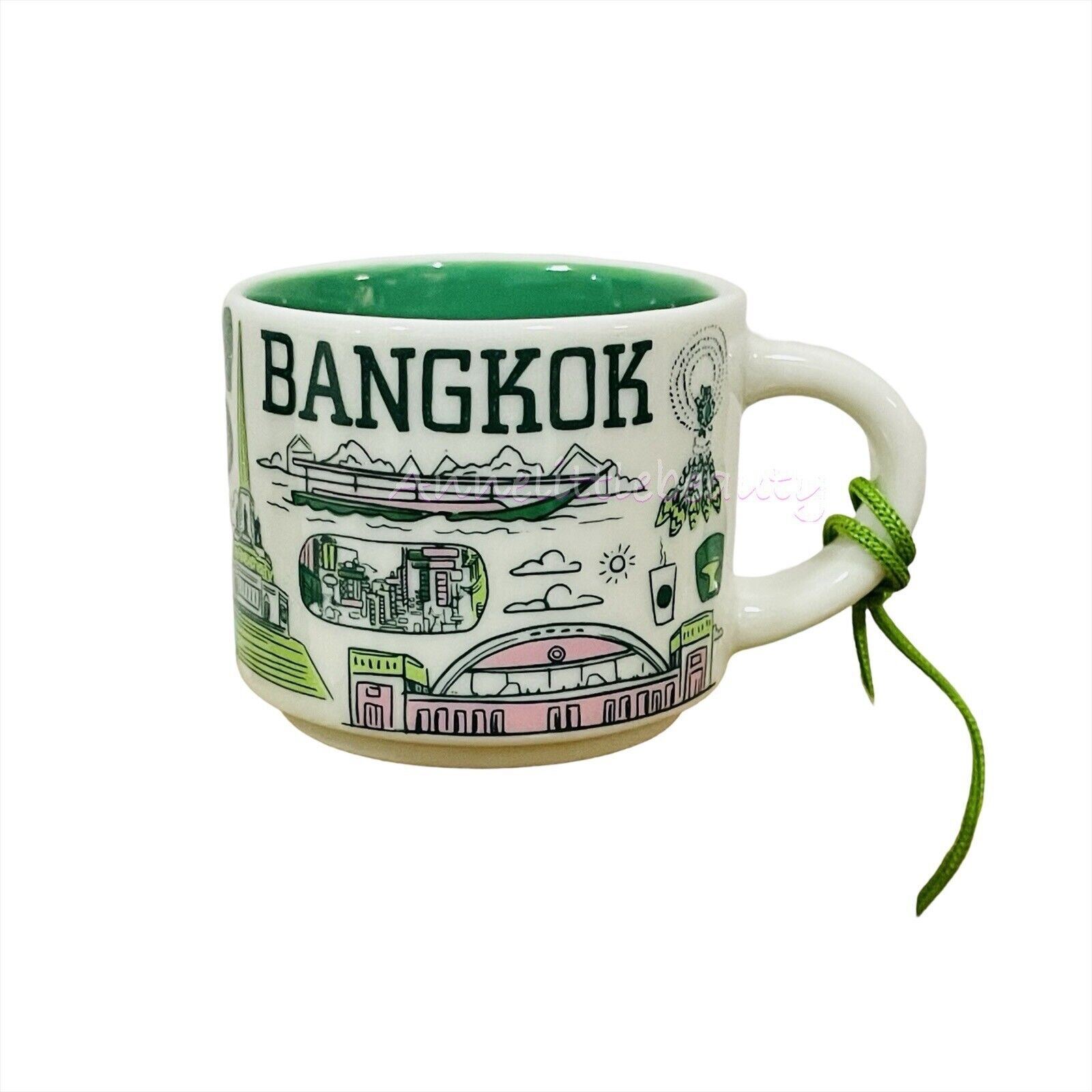 Starbucks Mug Demi You Been There Cup BANGKOK Thailand 2 oz. Ornament
