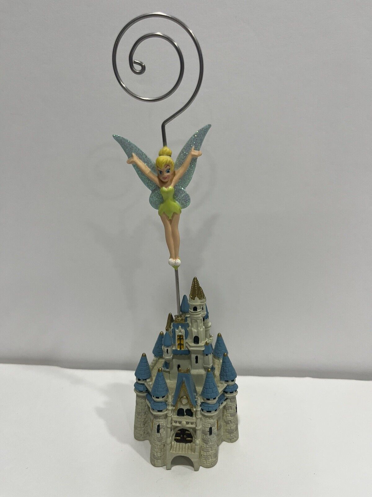 Tinkerbell Picture Holder TinkerBell & Cinderella’s Castle  7” Tall