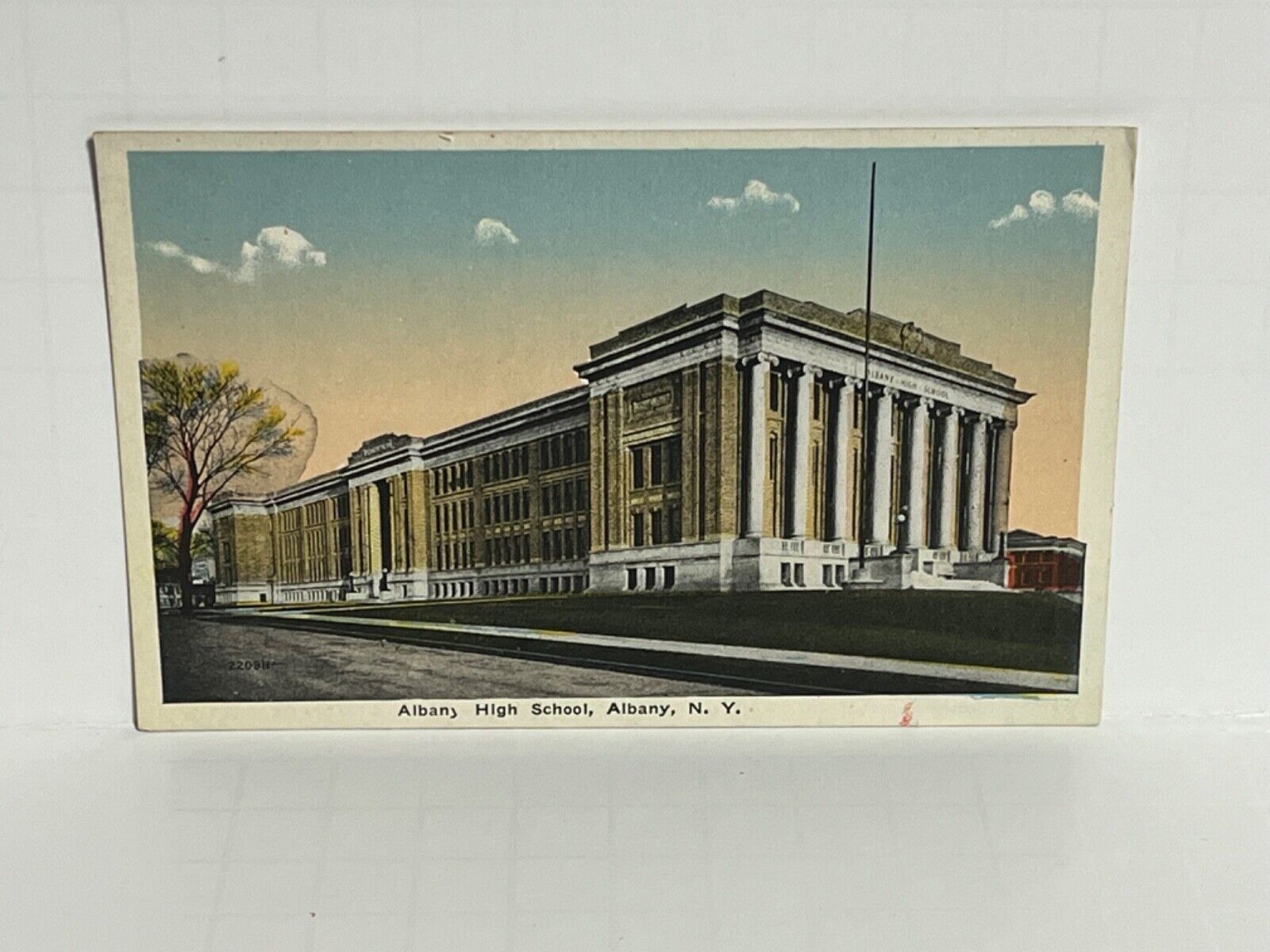 Postcard Albany High School Albany New York NY A44