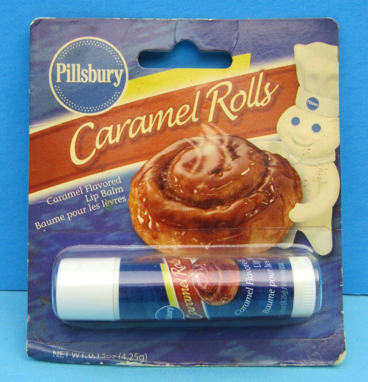 FS NIP Pillsbury Doughboy CARAMEL ROLLS LIP BALM POPPIN\' FRESH 2007