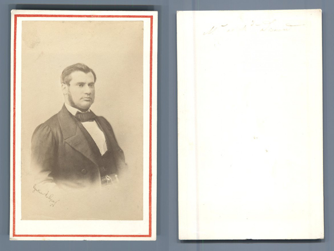 Gustave Le Gray, Paris, Vintage CDV Albumen V-Card Personality ID