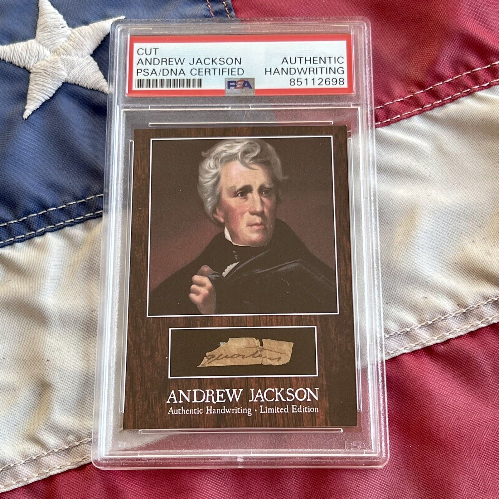 Andrew Jackson Handwritten Word Removed from an Autograph Letter Signed PSA