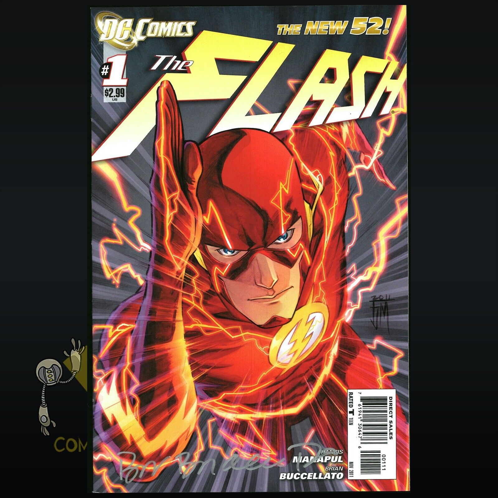 DC Comics THE FLASH #1 New 52 Signed by Brian Buccellato NM