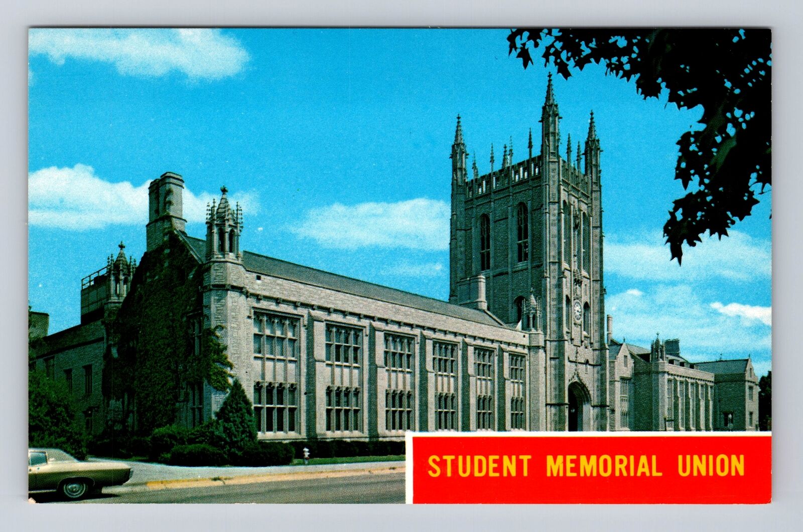 Columbia MO-Missouri, Student Memorial Union, Antique, Vintage Souvenir Postcard