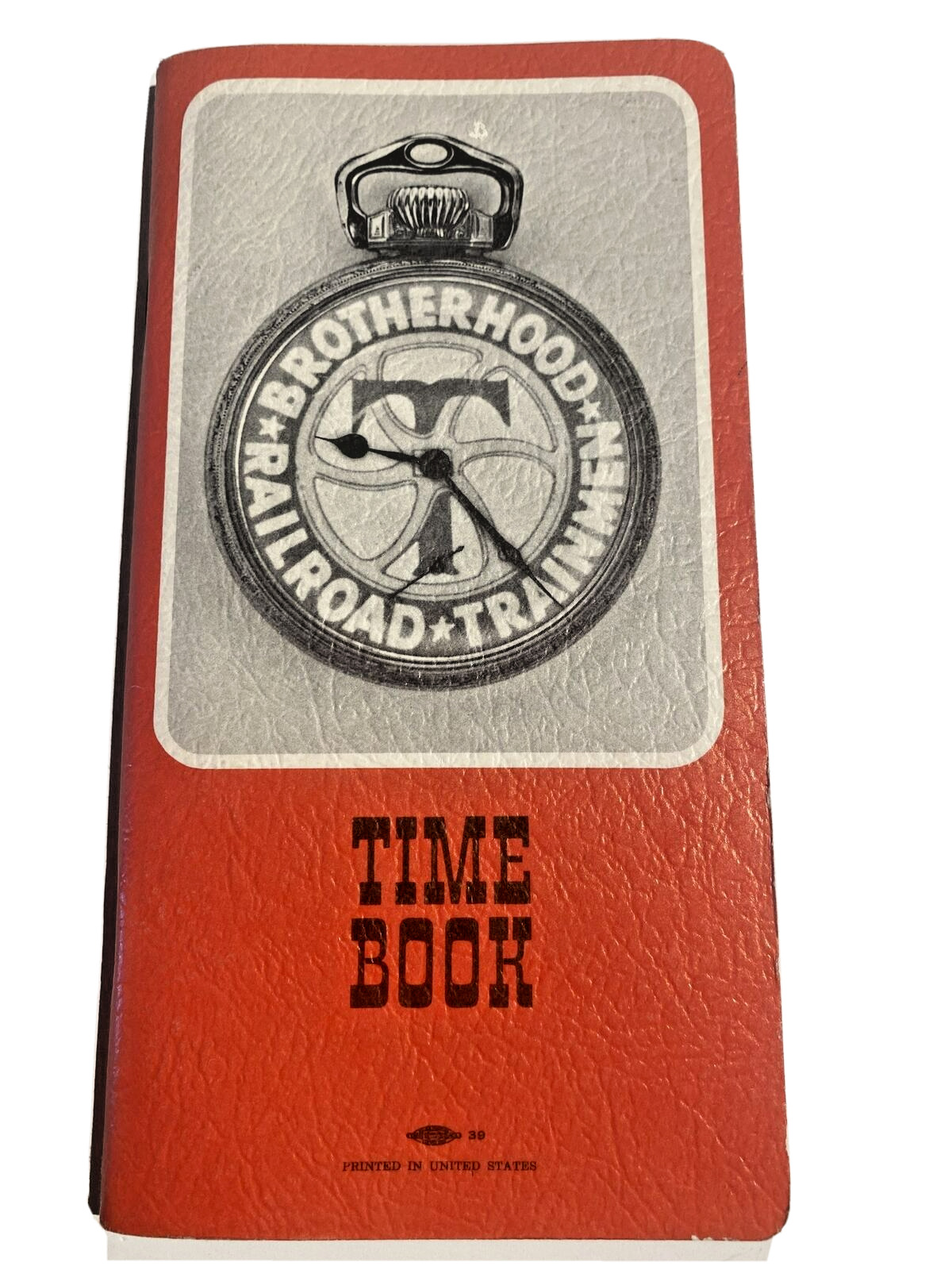 1966 Brotherhood Railroad Trainmen Union Time Book Softcover Pocket Booklet  EX