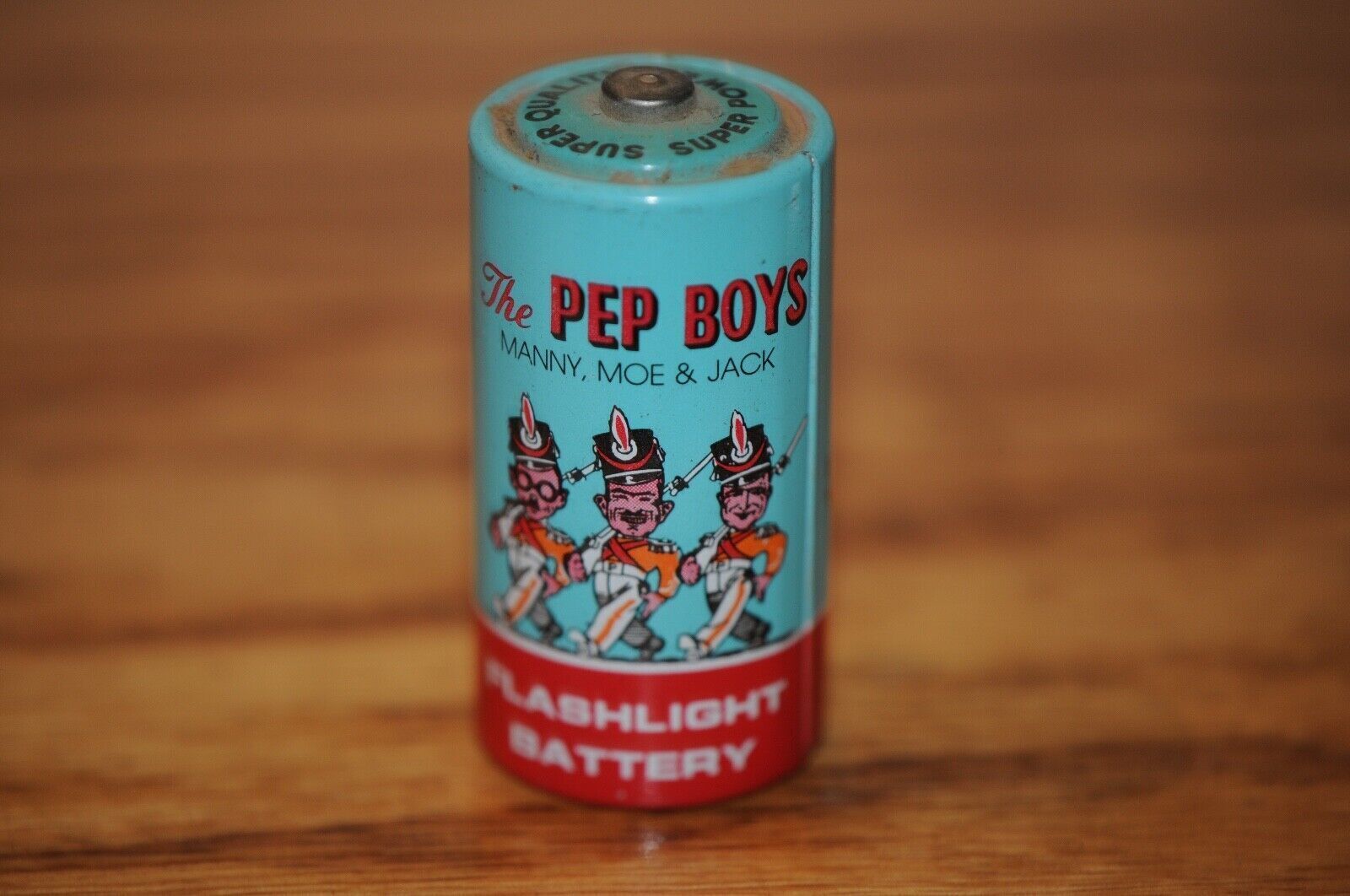 Vintage The Pep Boys Cell Flash Light Battery Super Power Super Quality Display