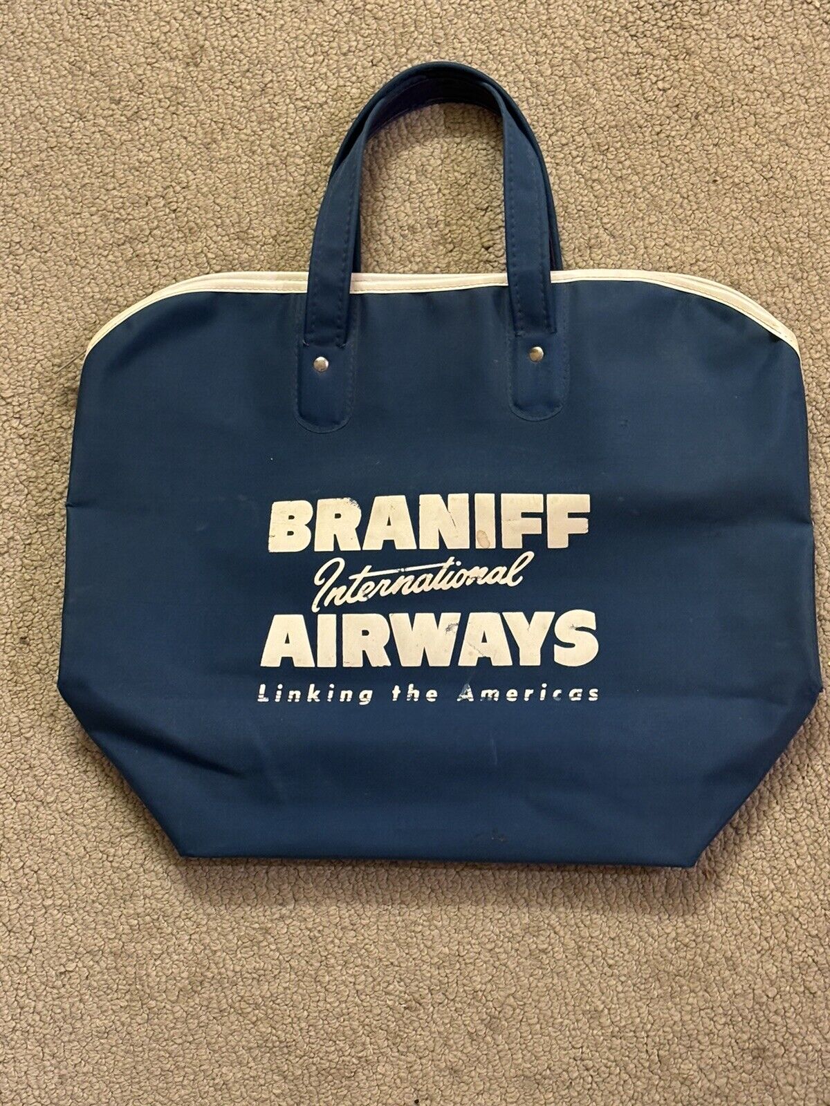 Vintage Braniff Airlines Travel Bag