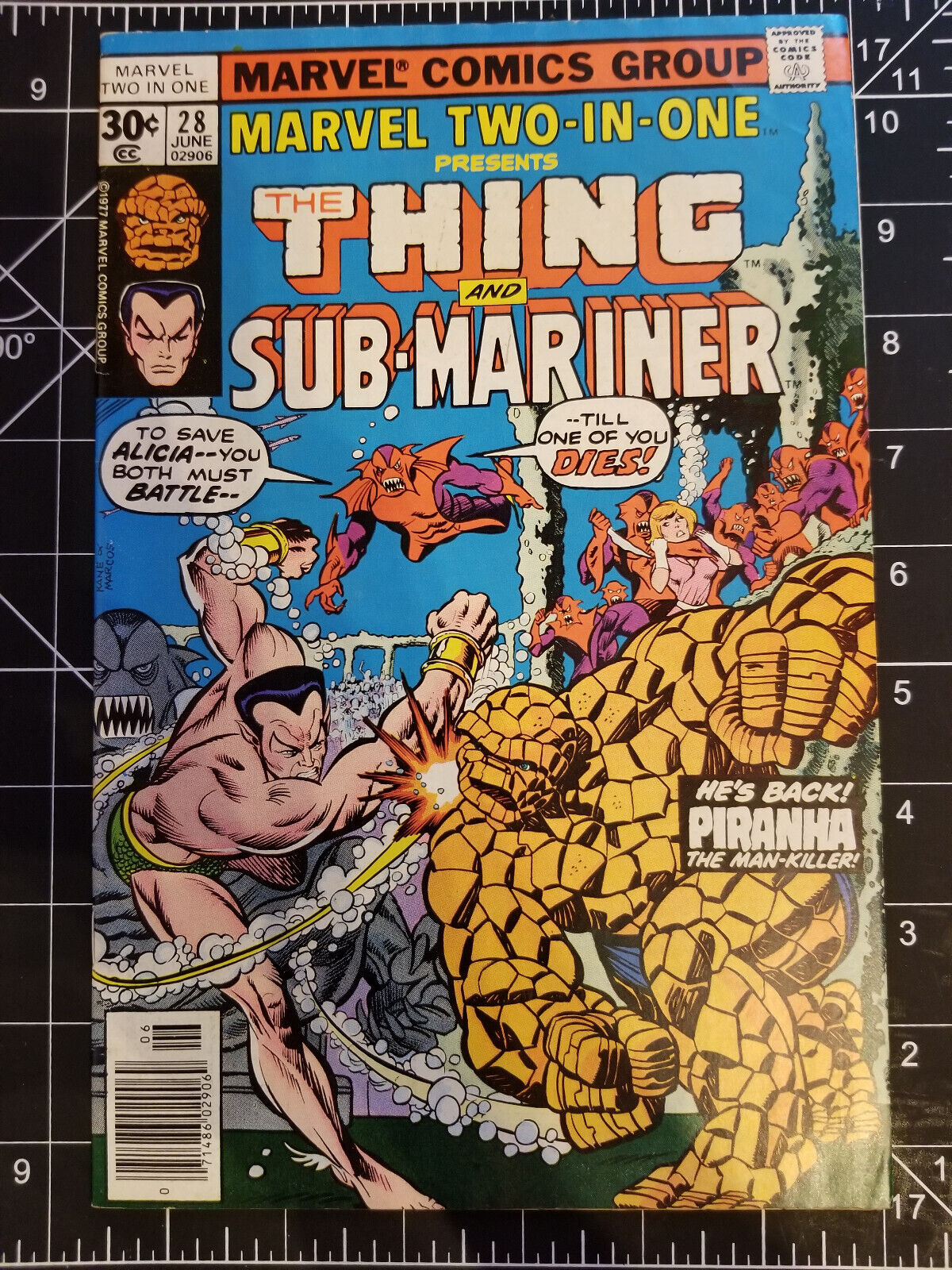 Marvel Two-In-One  #28 (Marvel Comics 1977) Sub-Mariner, The Thing