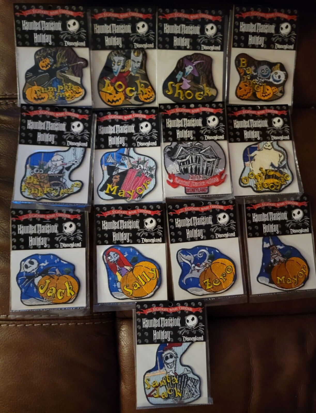 Disney Haunted Mansion Holiday NBC  Sew On Patches - 13 Patches In This Set