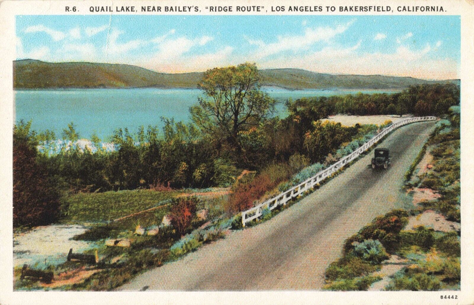 Quail Lake Near Bailey\'s Ridge Route Los Angeles to Bakersfield California c1920