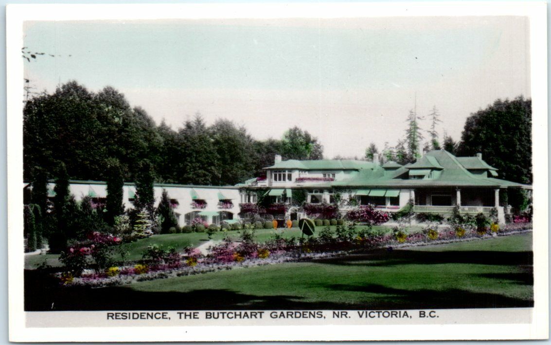 Postcard - Residence, The Butchart Gardens, Near Victoria, British Columbia