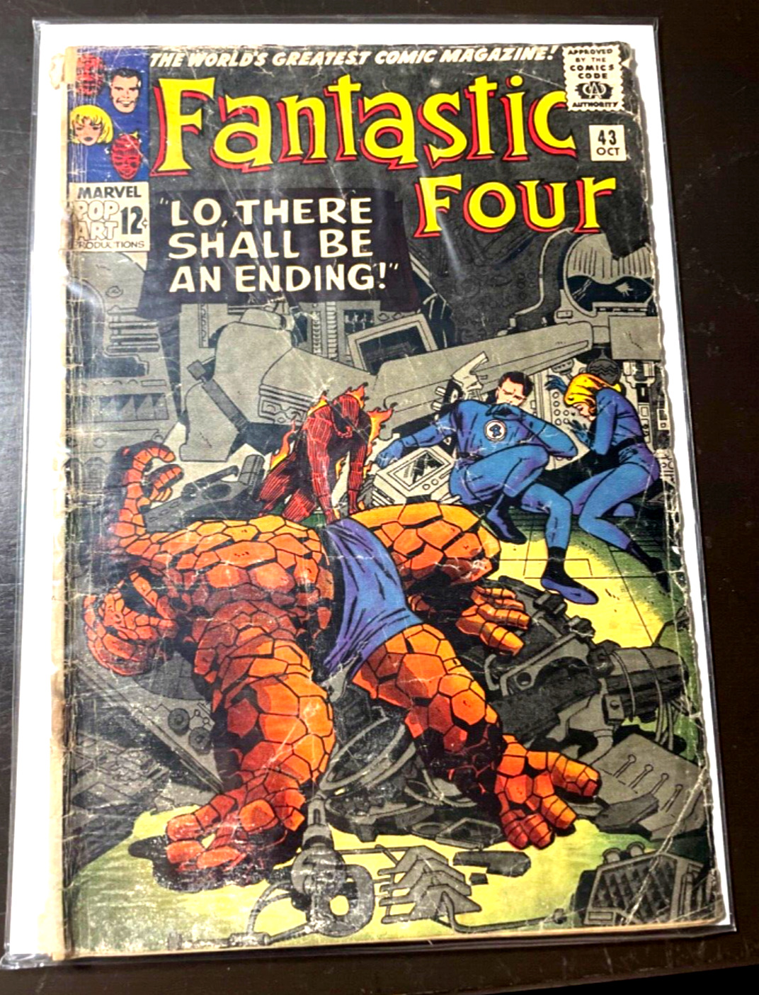 Vintage 1965 Fantastic Four #43 LOW GRADE Marvel Comic Frightful Four Appearance
