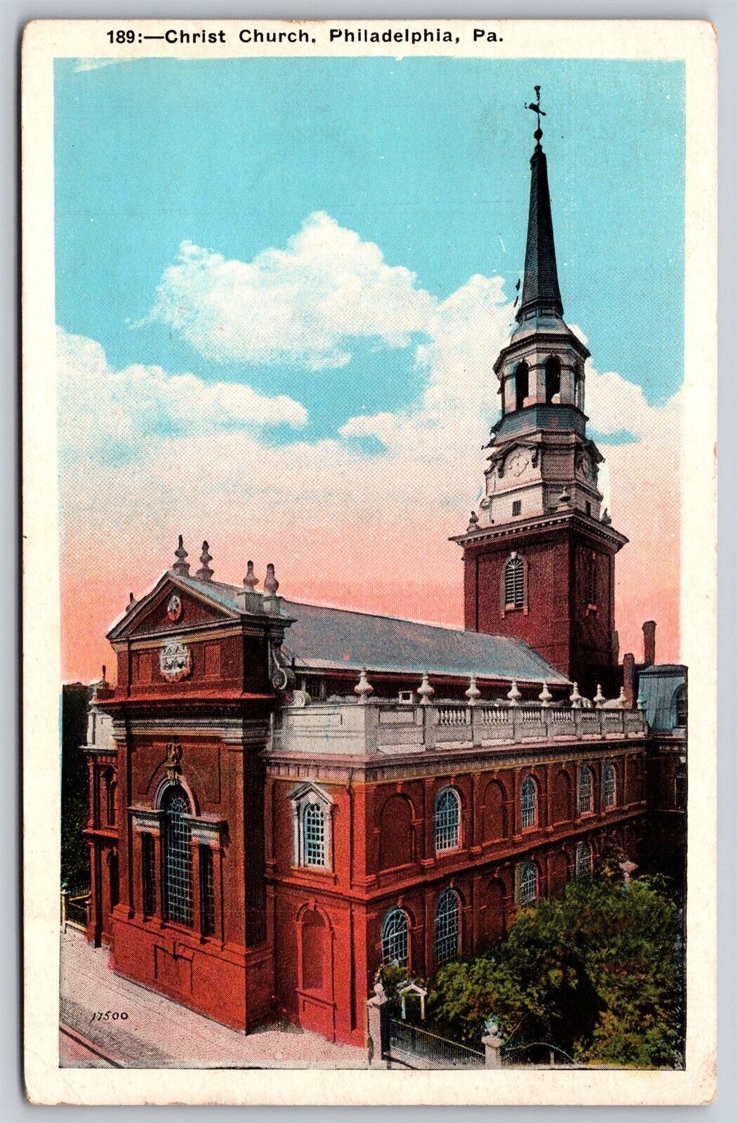 Postcard Christ Church, Philadelphia PA P134