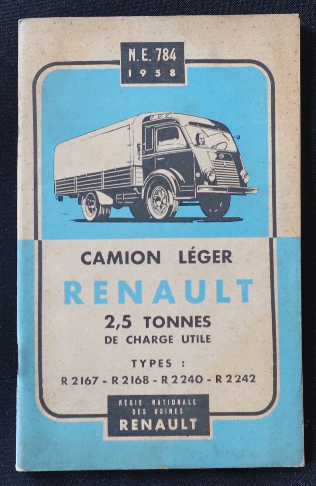 1958 Renault R2167 R2168 R2240 Automobile Catalogue
