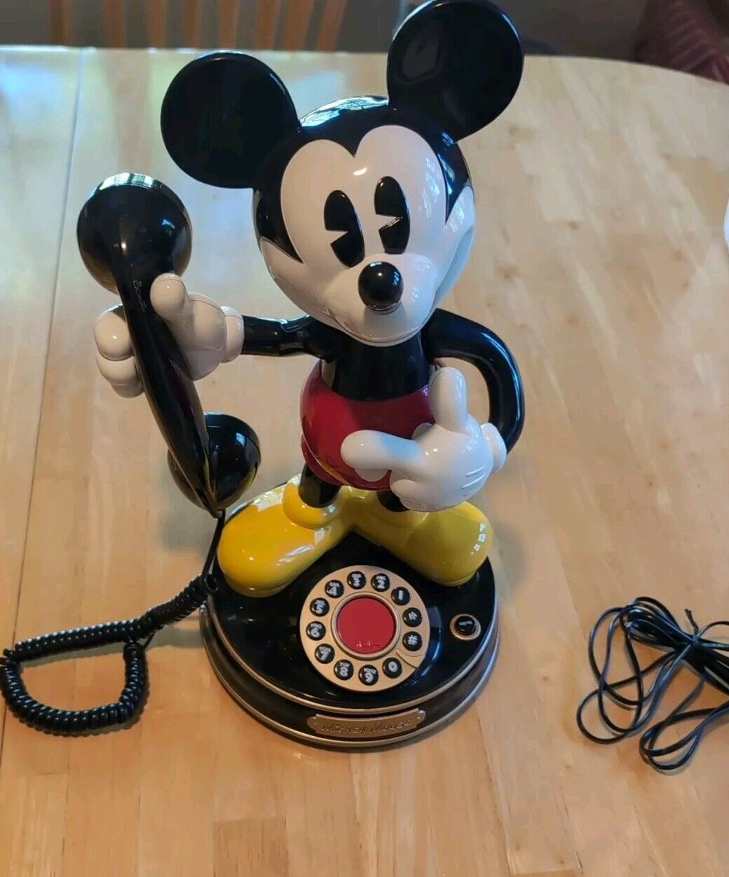 Vintage 1997 Disney Mickey Mouse Animated Talking Telephone Telemania Untested 