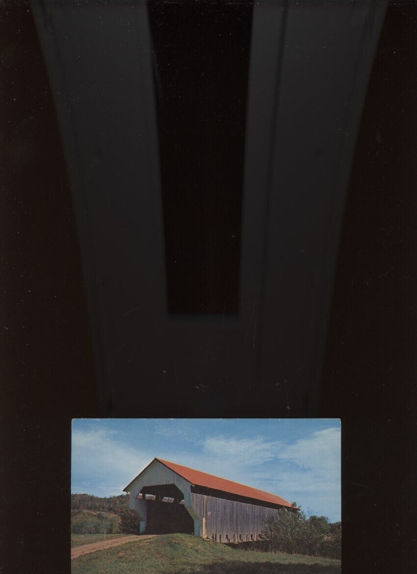 COLLECTIBLE POSTCARD: VERMONT COVERED BRIDGE /PHOTO /CIRCULATED 1960 /*RAREST*