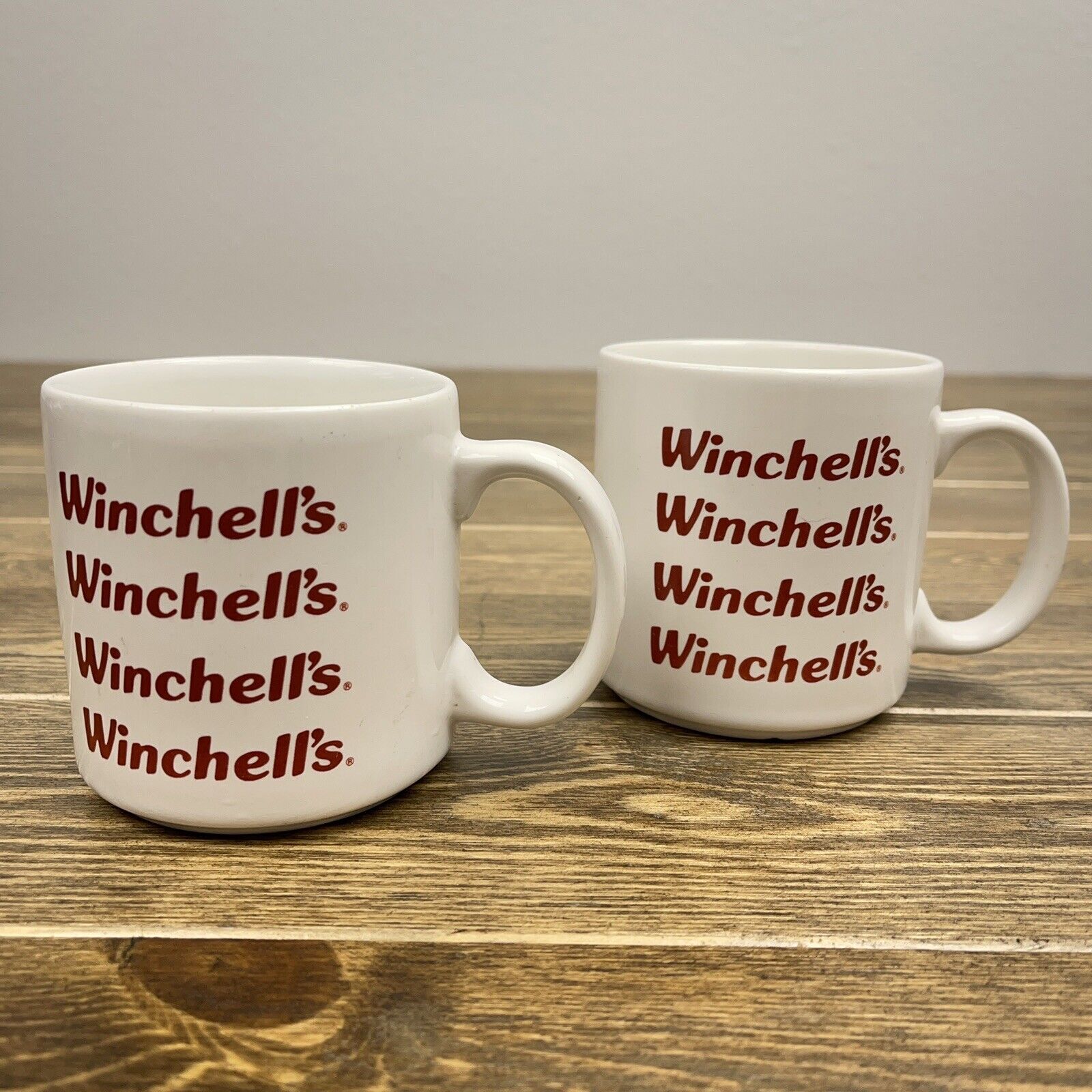 Winchell\'s Donut House Vintage 80’s Coffee Cup Mug Set of 2