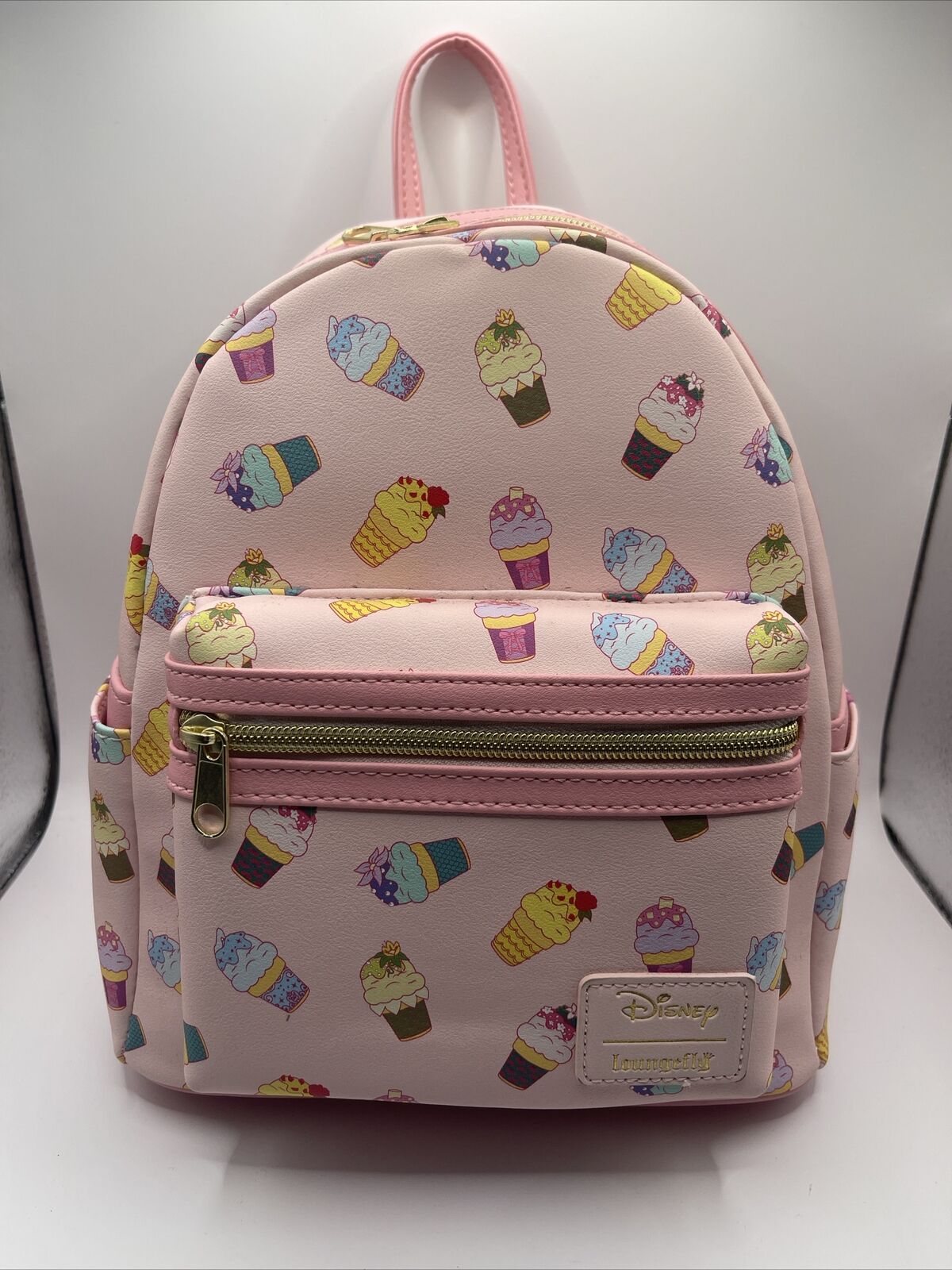 NWT Disney Loungefly Princess Ice Cream Cone Pink Backpack DISCONTINUED rare