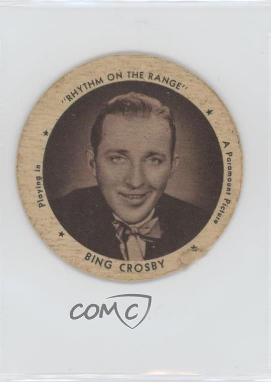 1936 Dixie Lids Supplee Ice Cream Tab Removed Bing Crosby 7xr