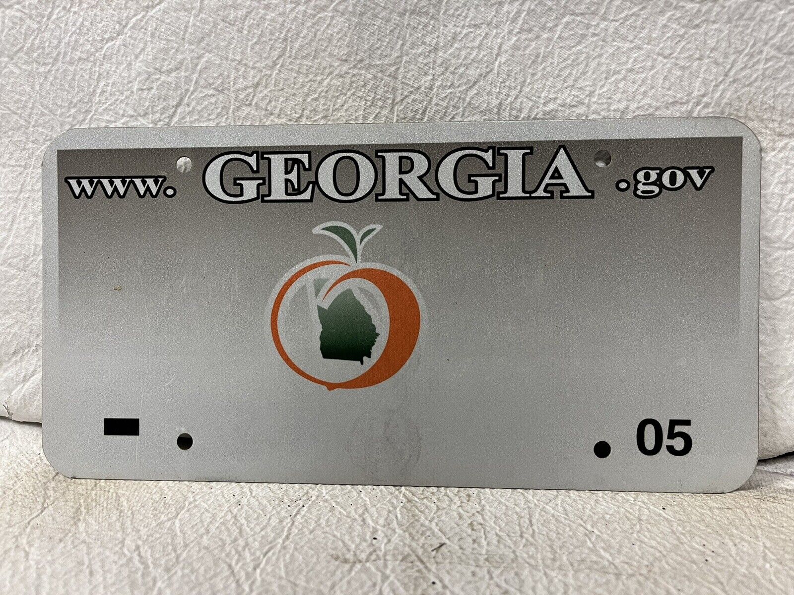 2005 Georgia Blank License Plate