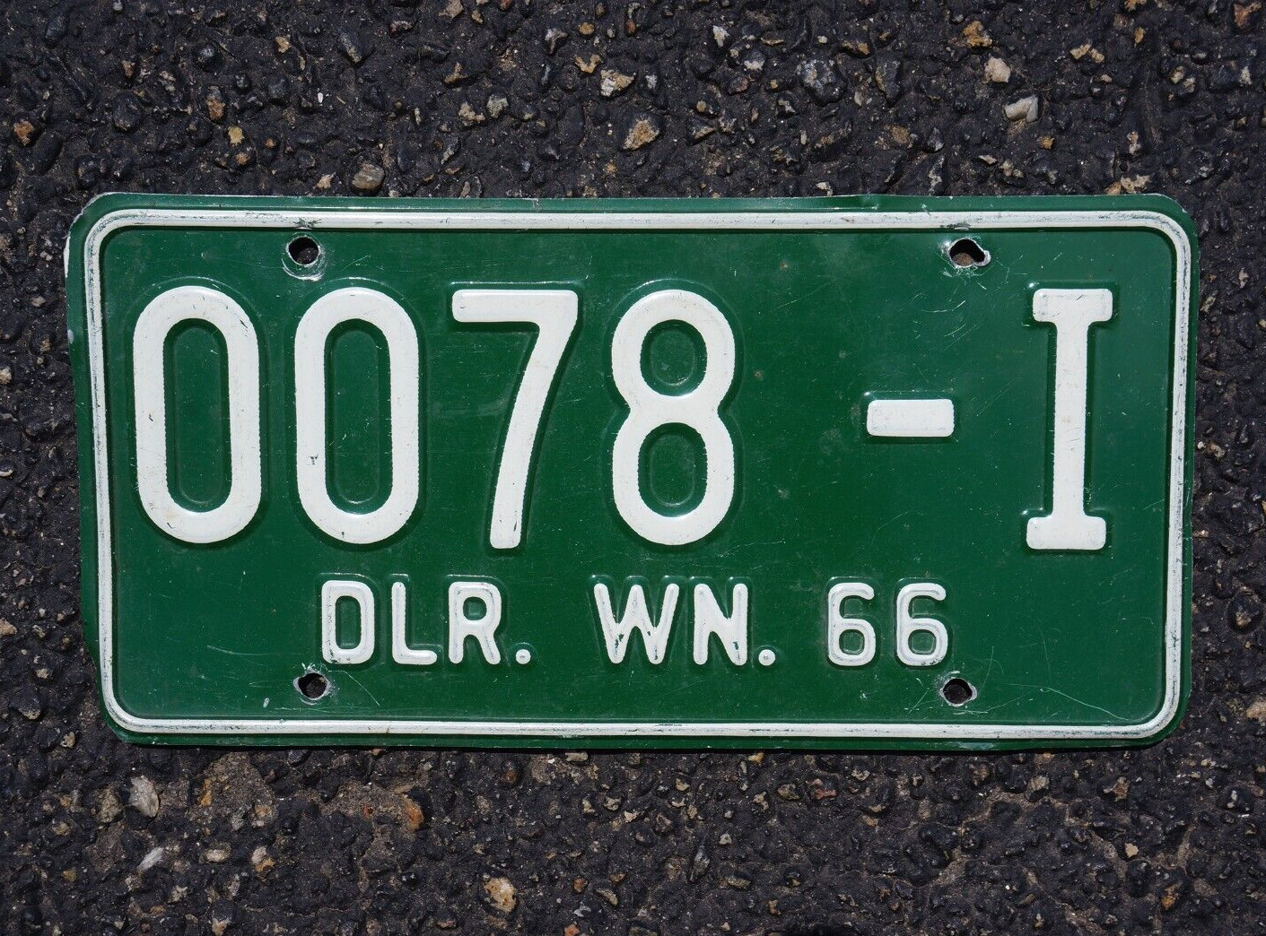 1966 Washington State DEALER License Plate