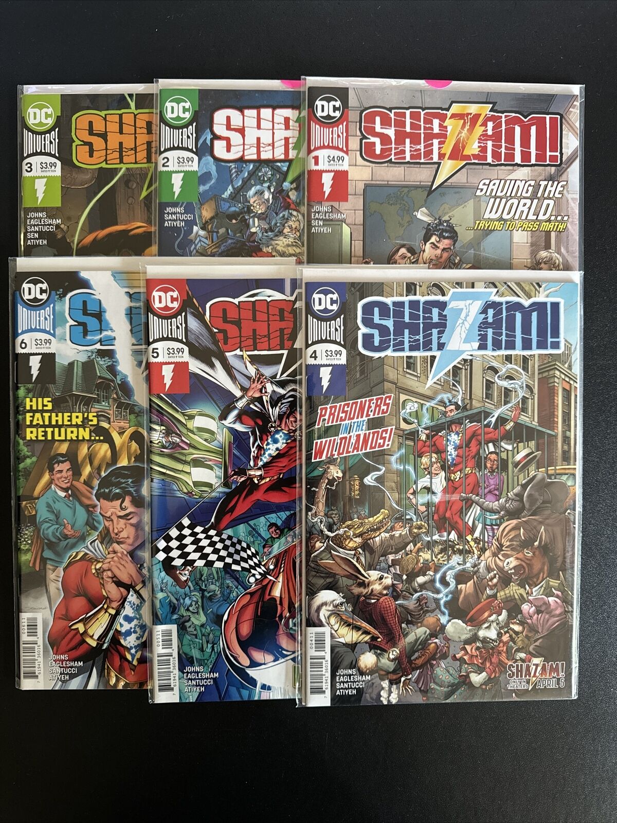 SHAZAM 1-6 2018 2019 DC COMICS LOT GEOFF JOHNS 🔥🔥