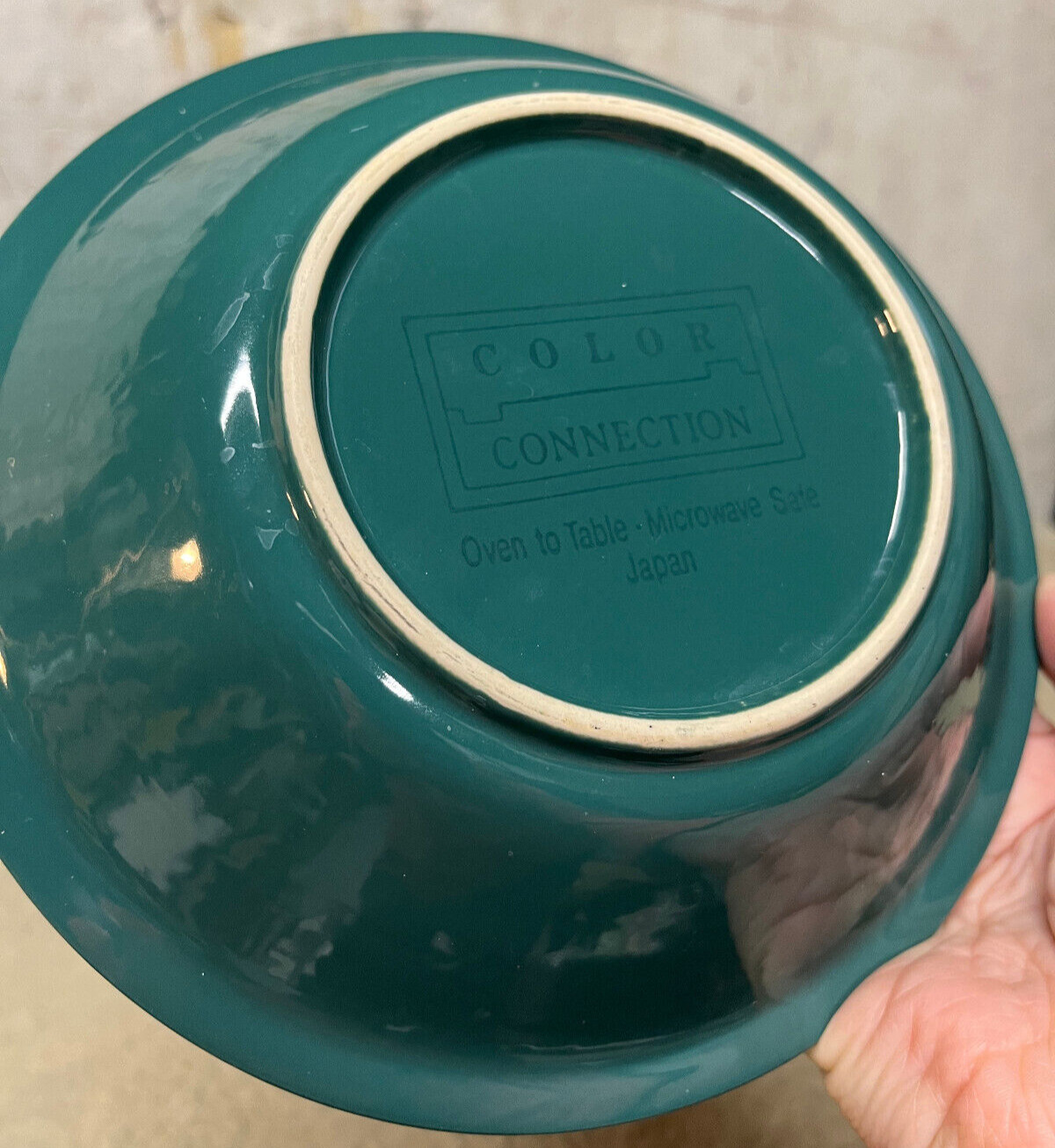 2 VTG Color Connection Teal Green Cereal Salad Soup Bowls Oven Microwave Safe