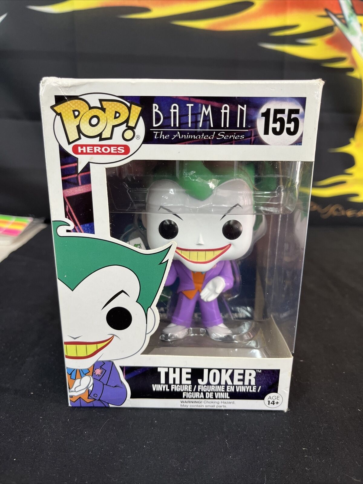 Funko Pop Vinyl: DC Universe - The Joker #155 The Animated Series New (DMG BOX)