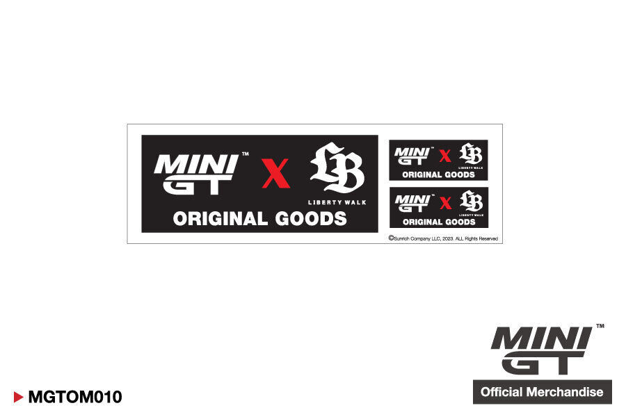 (In Stock) MINI GT x LB Original Goods Sticker Set (6x19cm) Official MGTOM010
