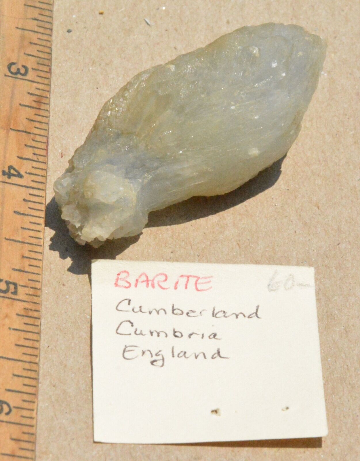 Barite Crystal Cluster, Cumberland, Cumcria England, (Steve Garza)....