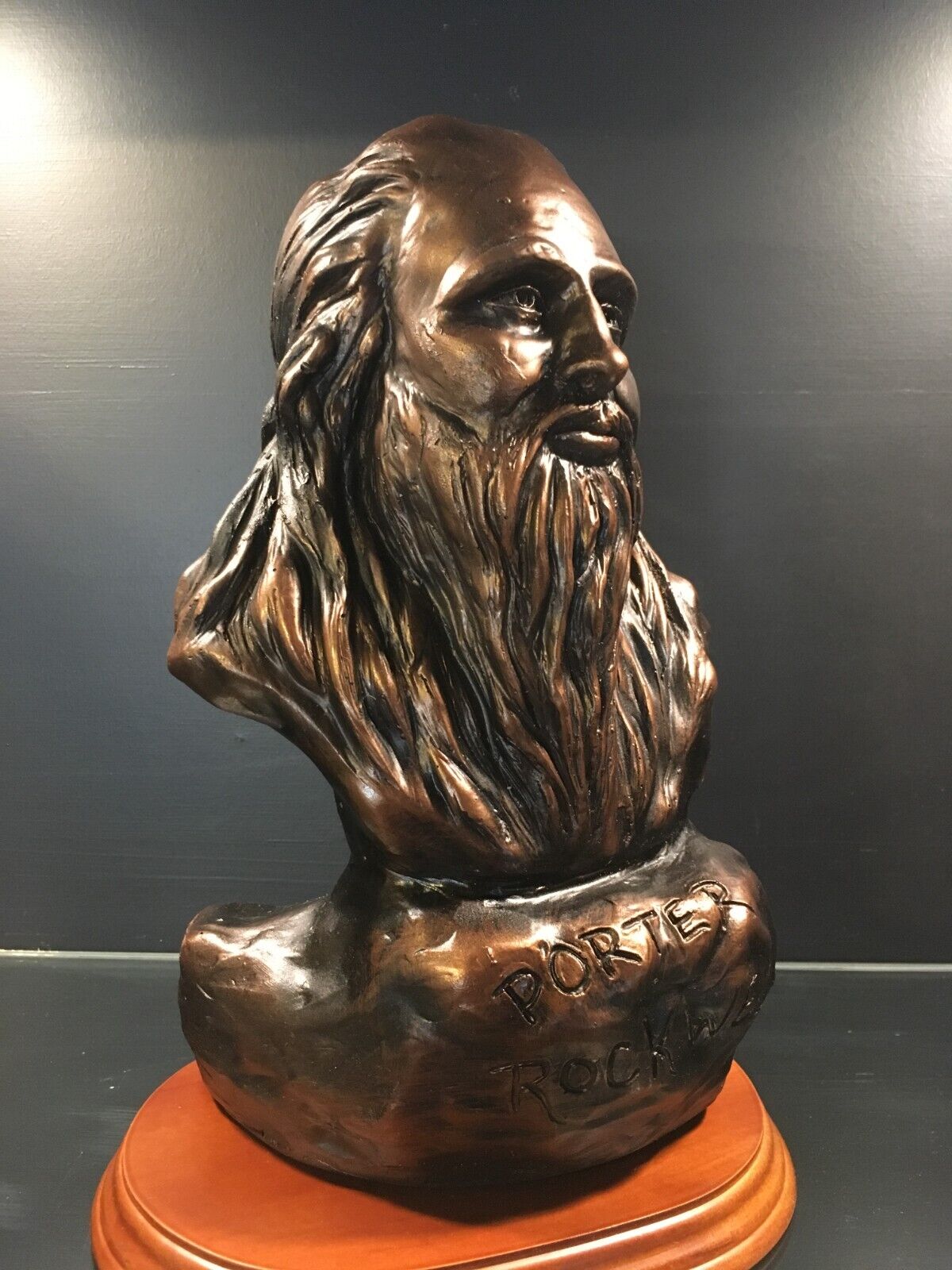 Large Bronze-Finish Bust of LDS Leader Porter Rockwell Statue