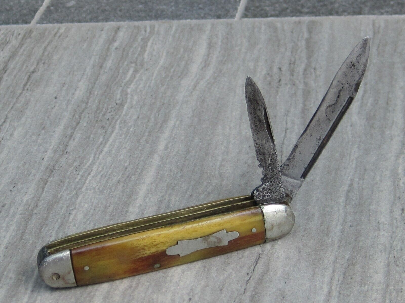 Crucible Knife Co. 2-blade antique jacknife, est. 1920s-1930s