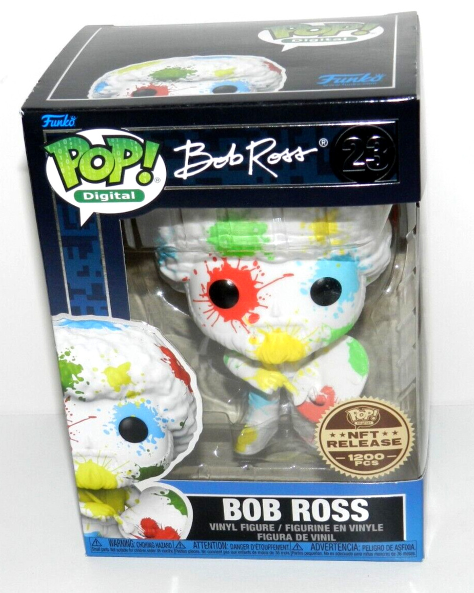 FUNKO POP  BOB ROSS  /1200 NEW UNOPENED PAINT SPLATTER HARD CASED POP DIGITAL