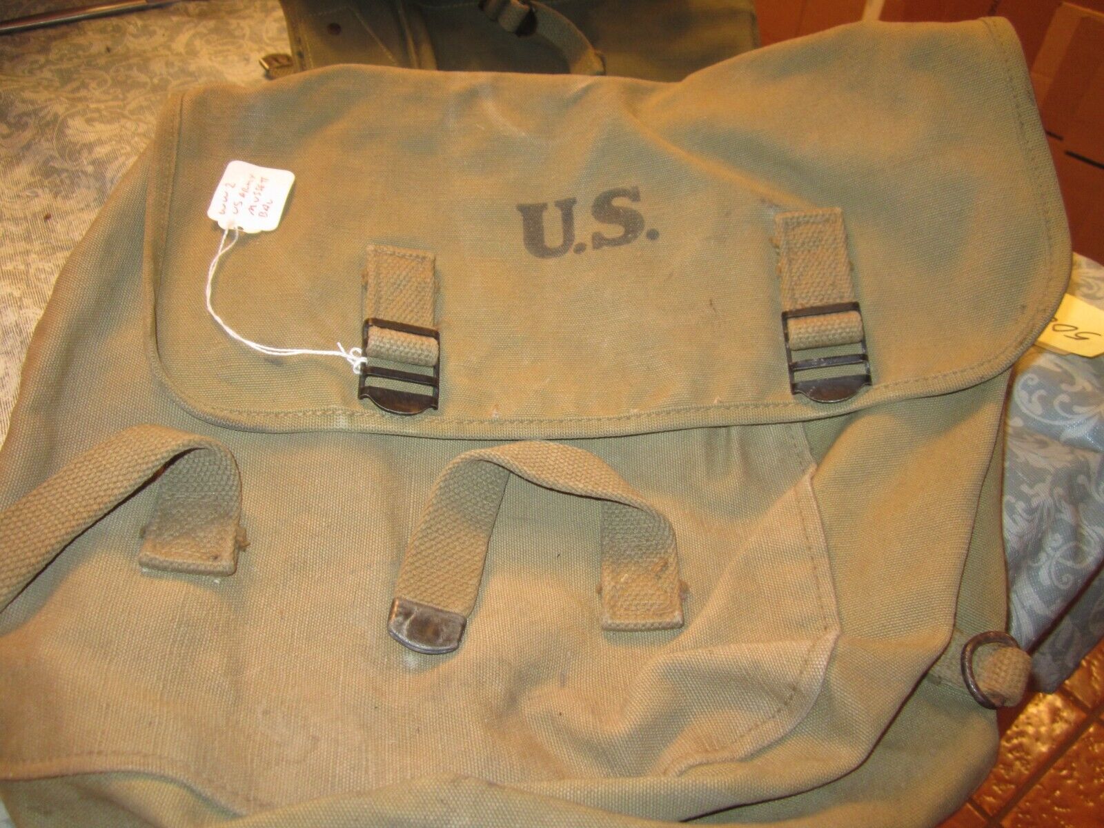 WW2 US Army Military M1936 Musette Shoulder Bag Field Gear LUCE MANUFACTURE 1942