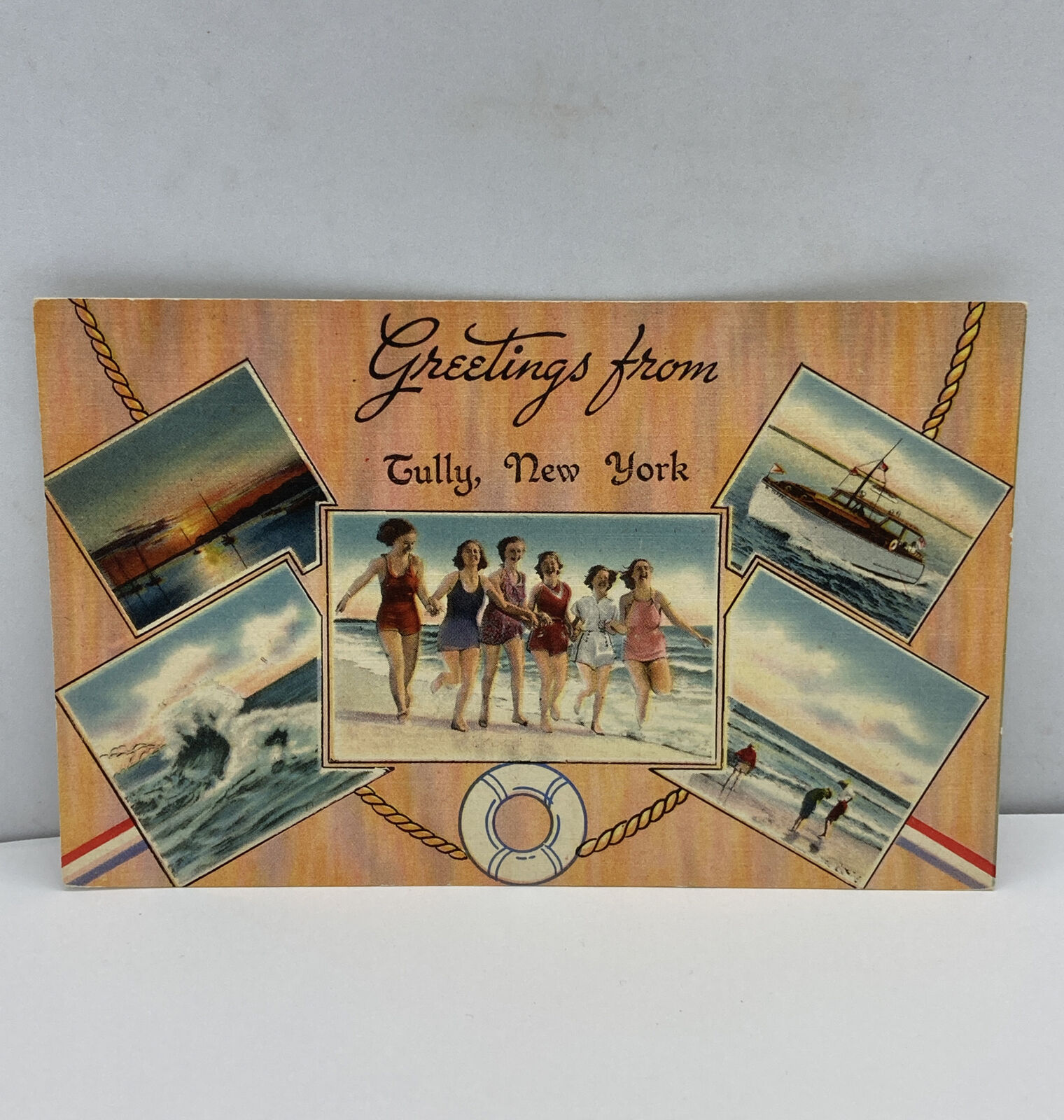 Vintage Greetings From Tully , New York Post Card Correspondence