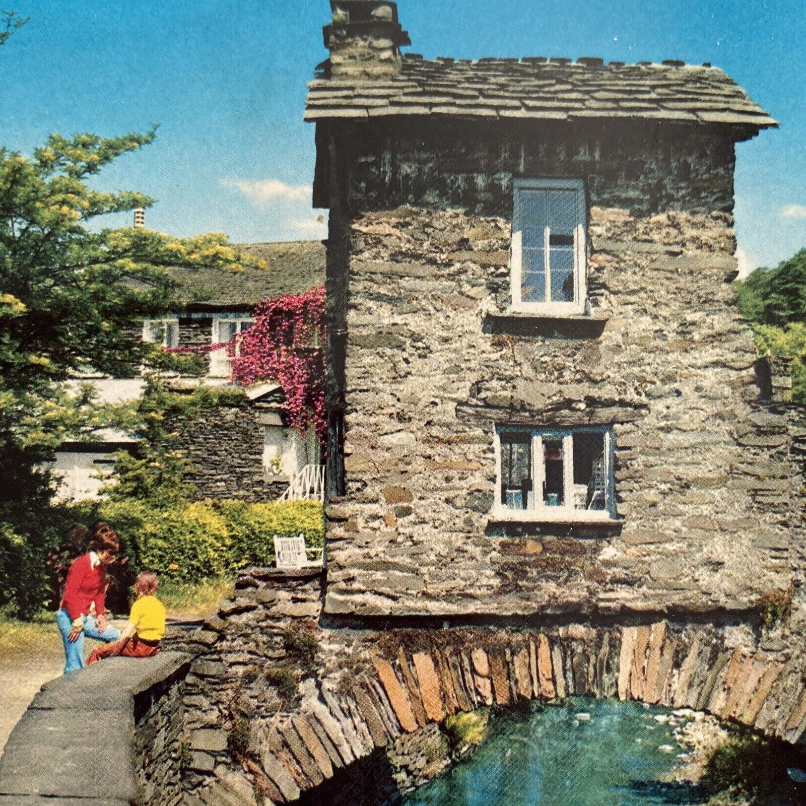 Postcard UK Ambleside The Old Bridge House The Lake District John Hinde VTG