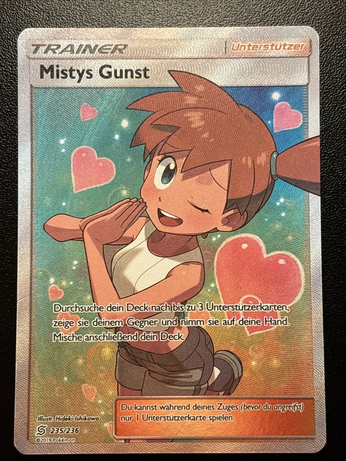 Mistys Gunst / Mist\'s Favor (235/236) Unified Minds FULL ART - Pokemon Card DE