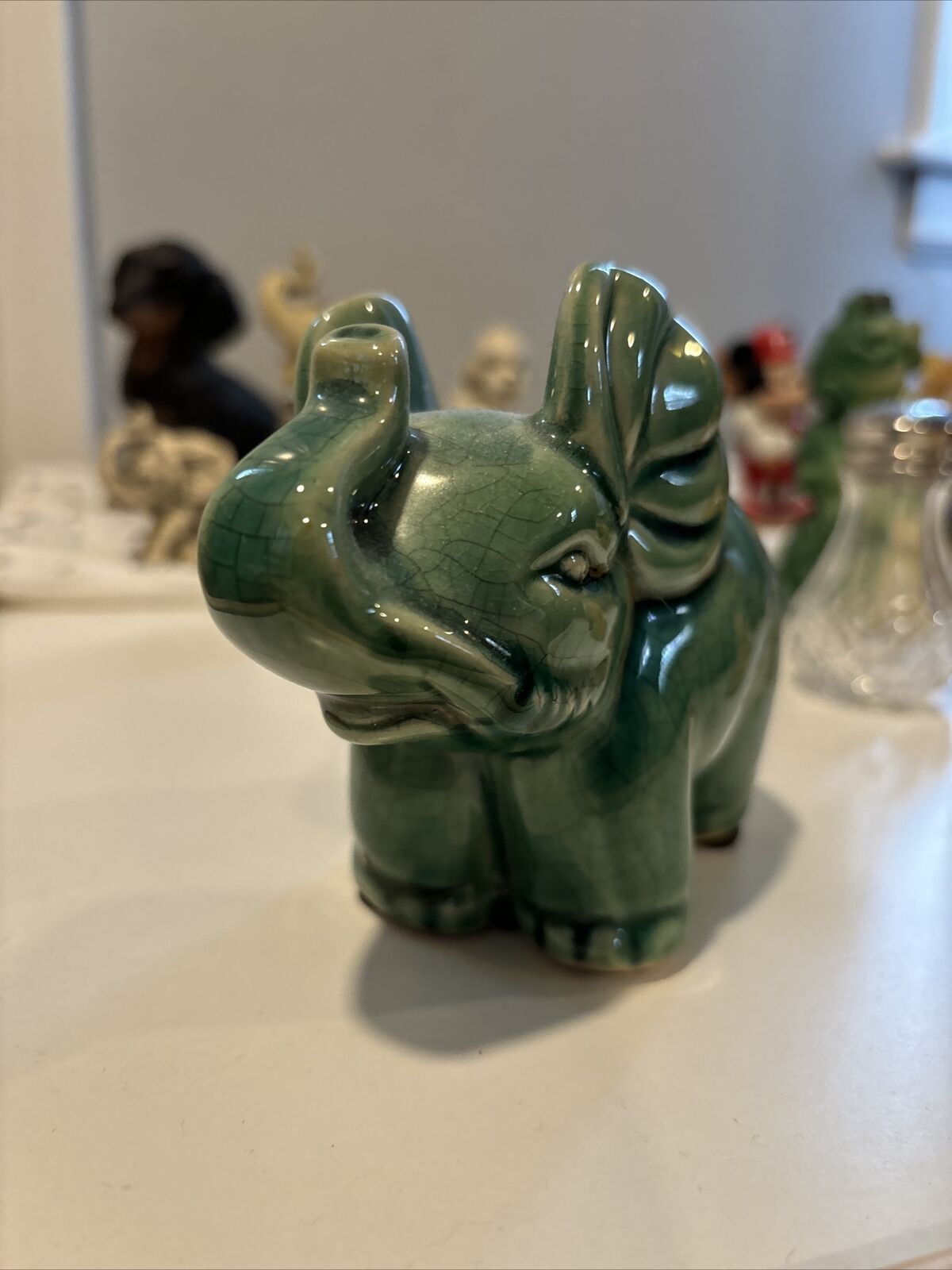 vintage ceramic elephant figurine