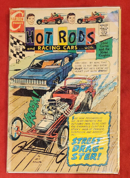 Charlton Comics Hot Rods And Racing Cars #93 1968